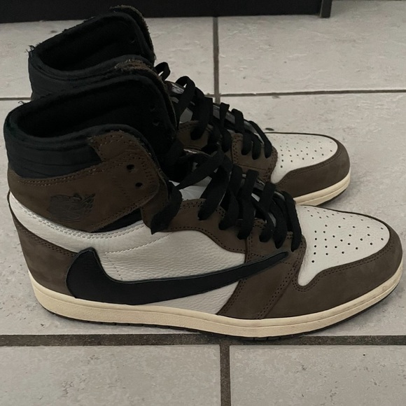 Size 11 Air Jordan 1s High travis scott sneakers